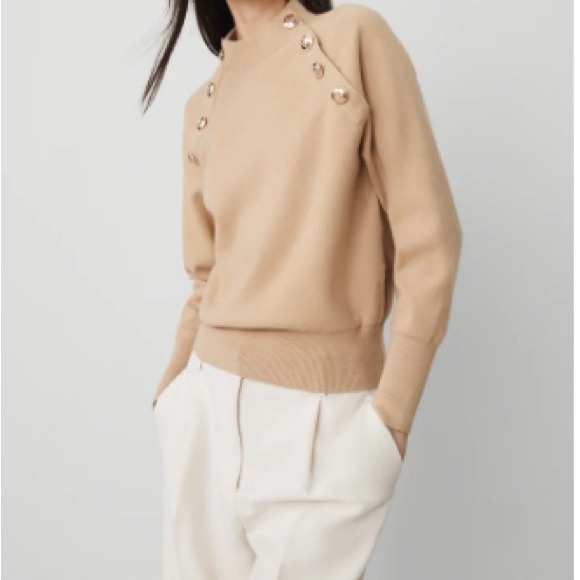 Petite Sweater with Gold Buttons - Picture 1 of 1